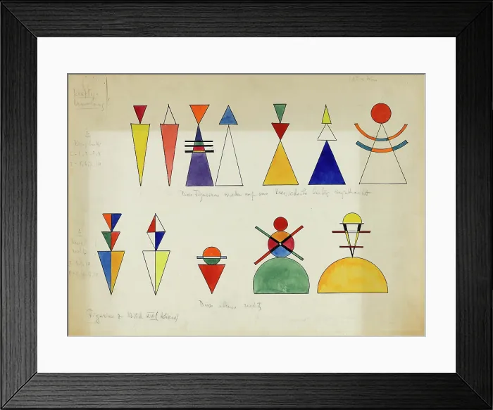 Framed Print : Figurines pour Tableau XVI. Kiev, 1928. Creator: Kandinsky, Wassily Vasilyevich (1866-1944) Framed Print : Figurines pour Tableau XVI. Kiev, 1928. Creator: Kandinsky, Wassily Vasilyevich (1866-1944)