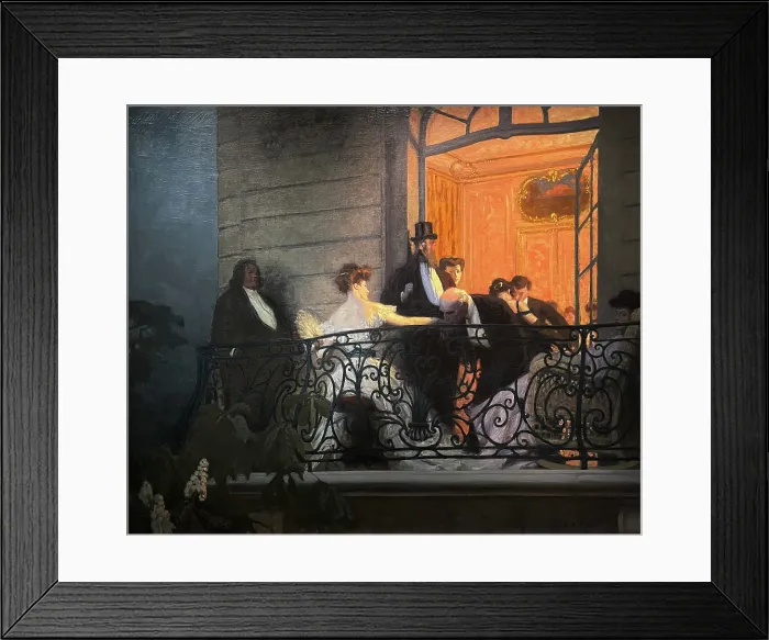 Framed Print : Le Balcon, 1905-1906. Creator: Prinet, Rene Francois Xavier (1861-1946) Framed Print : Le Balcon, 1905-1906. Creator: Prinet, Rene Francois Xavier (1861-1946)
