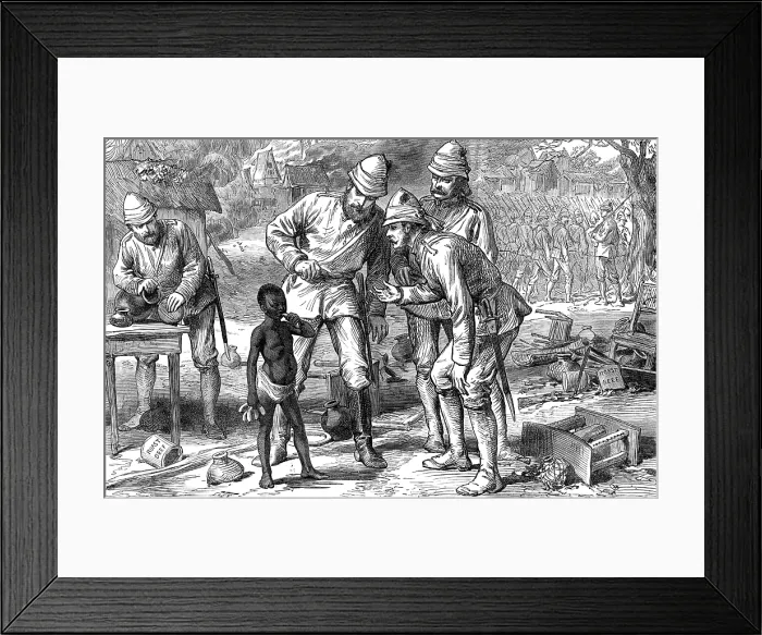 Framed Print : The Ashantee War: the last in Coomassie, 1874. Creator: Unknown Framed Print : The Ashantee War: the last in Coomassie, 1874. Creator: Unknown
