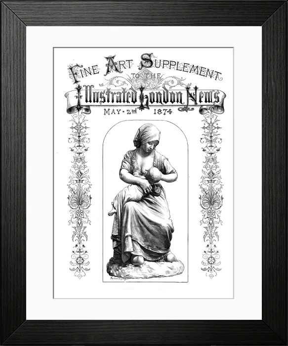 Framed Print : Une Paysanne Francaise (terra cotta), by J. Dalou...Royal Academy Exhibition of last year, 1874. Creator: Unknown Framed Print : Une Paysanne Francaise (terra cotta), by J. Dalou...Royal Academy Exhibition of last year, 1874. Creator: Unknown