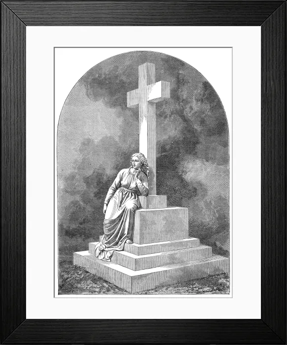 Framed Print : Monument in memory of Princess Hohenlohe-Langenburg, 1874. Creator: Unknown Framed Print : Monument in memory of Princess Hohenlohe-Langenburg, 1874. Creator: Unknown