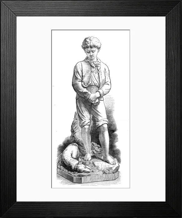Framed Print : Parted Friends by G. Halse, from the Royal Academy Exhibition of last year, 1874. Creator: Unknown Framed Print : Parted Friends by G. Halse, from the Royal Academy Exhibition of last year, 1874. Creator: Unknown