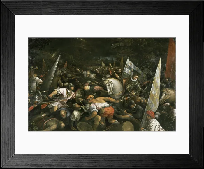 Framed Print : Charles VIII Receiving the Crown of Naples, 1585-1590. Creator: Bassano, Francesco, the Younger (1549-1592) Framed Print : Charles VIII Receiving the Crown of Naples, 1585-1590. Creator: Bassano, Francesco, the Younger (1549-1592)