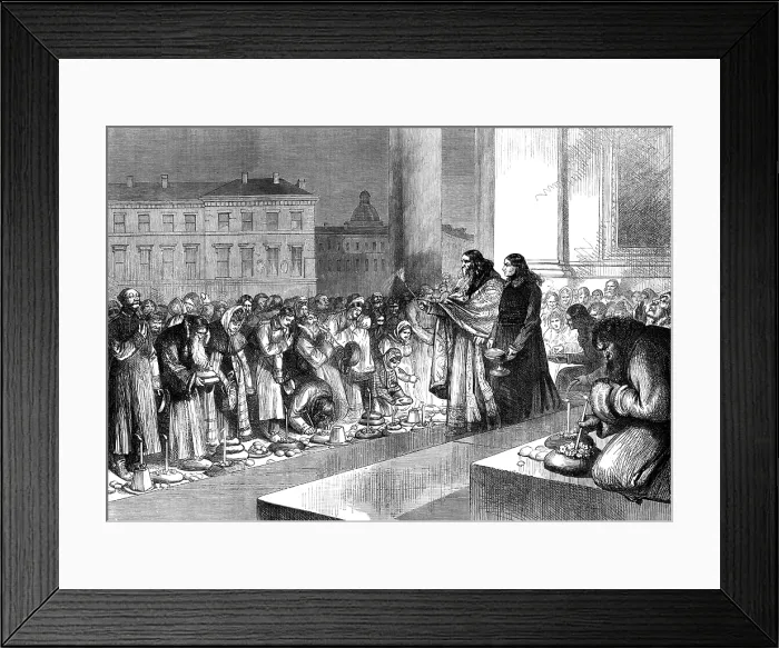 Framed Print : Easter Eve at the Isaac Cathedral, St. Petersburg, 1874. Creator: Unknown Framed Print : Easter Eve at the Isaac Cathedral, St. Petersburg, 1874. Creator: Unknown