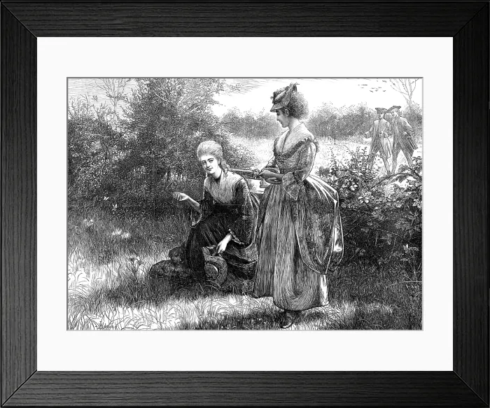 Framed Print : Gathering May dew, 1874. Creator: Unknown Framed Print : Gathering May dew, 1874. Creator: Unknown