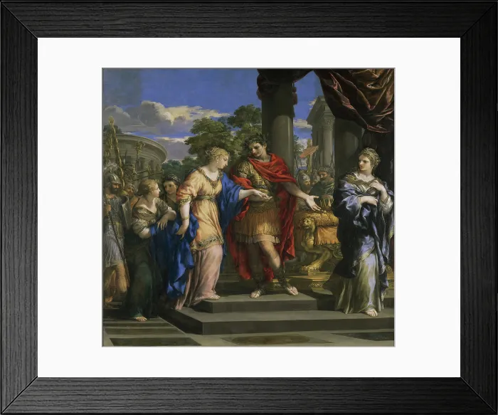 Framed Print : Caesar Restoring Cleopatra to the Throne of Egypt, 1637. Creator: Cortona, Pietro da (1596-1669) Framed Print : Caesar Restoring Cleopatra to the Throne of Egypt, 1637. Creator: Cortona, Pietro da (1596-1669)