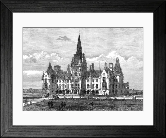 Framed Print : Fettes College, Edinburgh, 1874. Creator: J. Paterson Framed Print : Fettes College, Edinburgh, 1874. Creator: J. Paterson