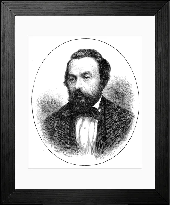Framed Print : The late Mr. Owen Jones, decorative artist, 1874. Creator: Unknown Framed Print : The late Mr. Owen Jones, decorative artist, 1874. Creator: Unknown