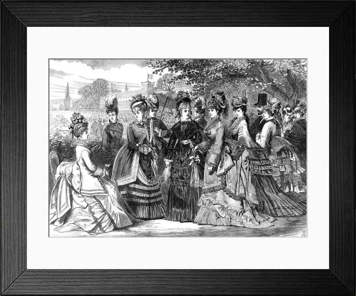 Framed Print : Paris Spring fashions, 1874. Creator: Unknown Framed Print : Paris Spring fashions, 1874. Creator: Unknown