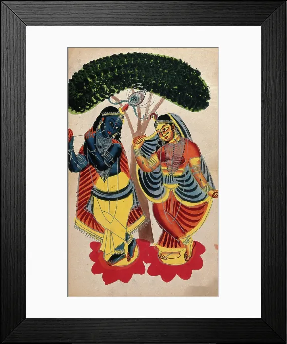 Framed Print : Radha and Krishna. Creator: Unknown Framed Print : Radha and Krishna. Creator: Unknown