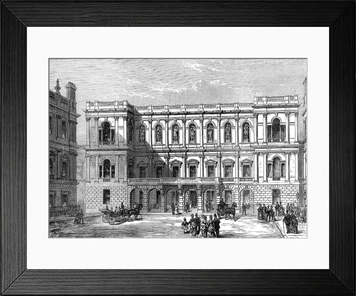 Framed Print : The Royal Academy of Arts, Burlington House, 1874. Creator: Unknown Framed Print : The Royal Academy of Arts, Burlington House, 1874. Creator: Unknown