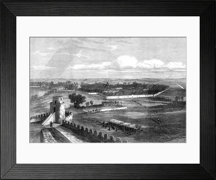 Framed Print : The Mission to Yarkund and Kashgar: the City of Yarkund, 1874. Creator: Unknown Framed Print : The Mission to Yarkund and Kashgar: the City of Yarkund, 1874. Creator: Unknown