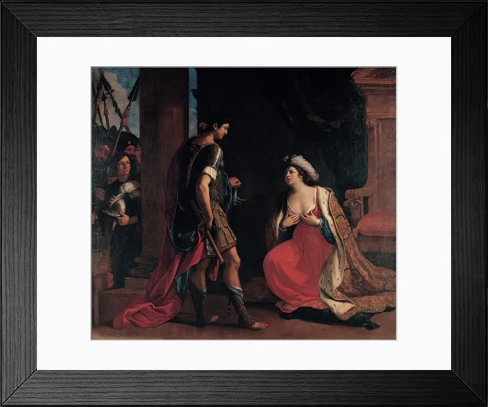 Framed Print : Cleopatra and Octavian, 1630-1640. Creator: Guercino (1591-1666) Framed Print : Cleopatra and Octavian, 1630-1640. Creator: Guercino (1591-1666)