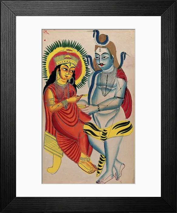 Framed Print : Shiva begging from Annapurna. Creator: Unknown Framed Print : Shiva begging from Annapurna. Creator: Unknown