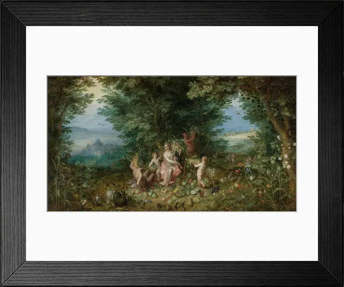 Framed Print : Allegory of the Earth, c1610. Creator: Brueghel, Jan, the Elder (1568-1625) Framed Print : Allegory of the Earth, c1610. Creator: Brueghel, Jan, the Elder (1568-1625)