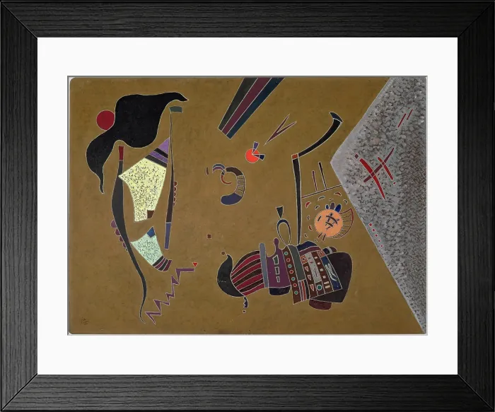 Framed Print : Der kleine rote Kreis (The small red circle), 1944. Creator: Kandinsky, Wassily Vasilyevich (1866-1944) Framed Print : Der kleine rote Kreis (The small red circle), 1944. Creator: Kandinsky, Wassily Vasilyevich (1866-1944)