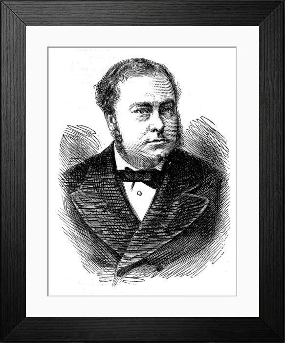 Framed Print : Sir J. Holker, M.P. Solicitor-General, 1874. Creator: Unknown Framed Print : Sir J. Holker, M.P. Solicitor-General, 1874. Creator: Unknown
