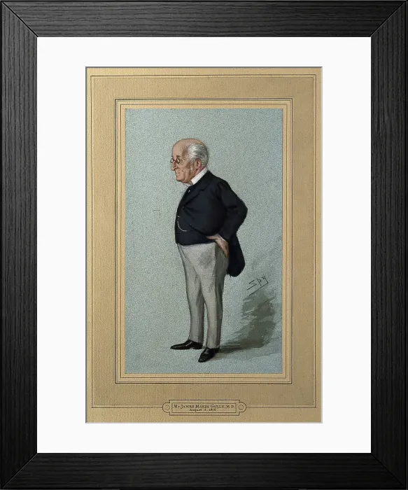 Framed Print : James Manby Gully, 1876. Creator: Sir Leslie Matthew Ward Framed Print : James Manby Gully, 1876. Creator: Sir Leslie Matthew Ward