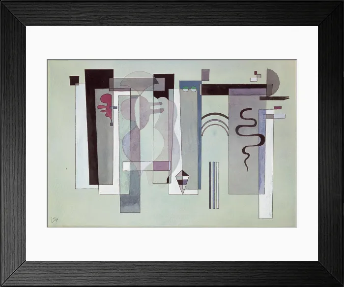 Framed Print : Surfaces reunies (Reunited Surfaces), 1934. Creator: Kandinsky, Wassily Vasilyevich (1866-1944) Framed Print : Surfaces reunies (Reunited Surfaces), 1934. Creator: Kandinsky, Wassily Vasilyevich (1866-1944)