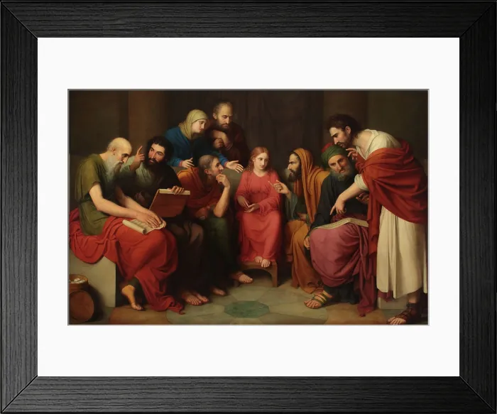 Framed Print : Christ Among the Doctors, 1812-1817. Creator: Landi, Gaspare (1756-1830) Framed Print : Christ Among the Doctors, 1812-1817. Creator: Landi, Gaspare (1756-1830)