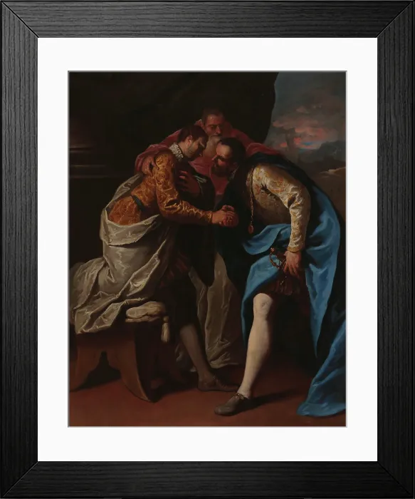 Framed Print : Paul III reconciles Francis I and Charles V (From the Series of the life of Pope Paul III), 1687. Creator: Ricci, Sebastiano (1659-1734) Framed Print : Paul III reconciles Francis I and Charles V (From the Series of the life of Pope Paul III), 1687. Creator: Ricci, Sebastiano (1659-1734)