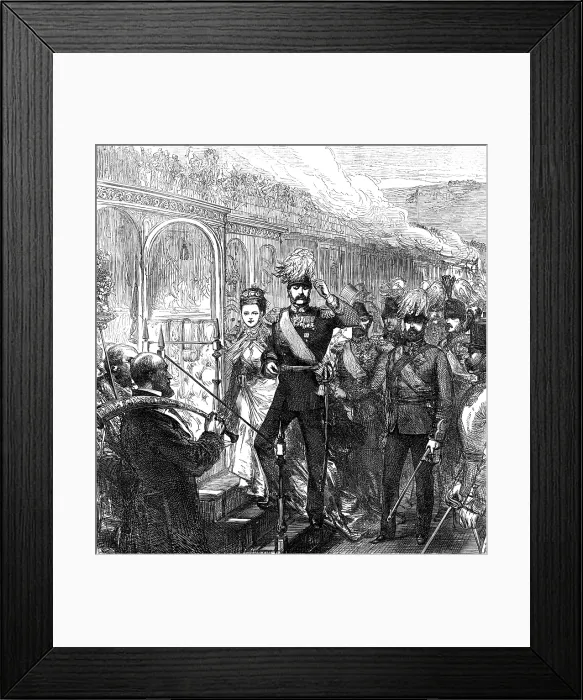 Framed Print : The Emperor of Russia leaving Dover, 1874. Creator: Unknown Framed Print : The Emperor of Russia leaving Dover, 1874. Creator: Unknown