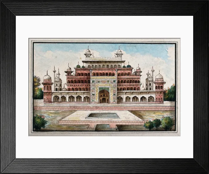 Framed Print : Sikandra, near Agra, Uttar Pradesh: mausoleum of the Emperor Akbar, (between 1800 and 1899?). Creator: Unknown Framed Print : Sikandra, near Agra, Uttar Pradesh: mausoleum of the Emperor Akbar, (between 1800 and 1899?). Creator: Unknown