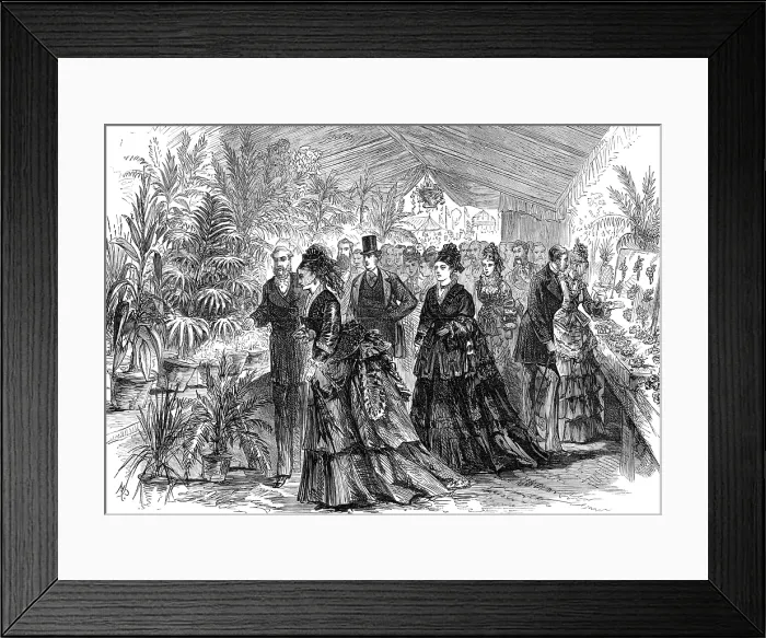 Framed Print : Princess Louise at the flower-show in the People's Garden, Willesden, 1874. Creator: Unknown. Princess Louise at the flower-show in the People's Garden, Willesden, 1874. Creator: Unknown Framed Print : Princess Louise at the flower-show in the People's Garden, Willesden, 1874. Creator: Unknown. Princess Louise at the flower-show in the People's Garden, Willesden, 1874. Creator: Unknown