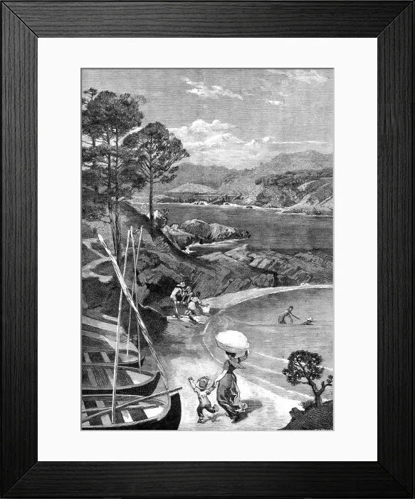 Framed Print : By The Sea, 1881. Creator: Eugene Froment Framed Print : By The Sea, 1881. Creator: Eugene Froment
