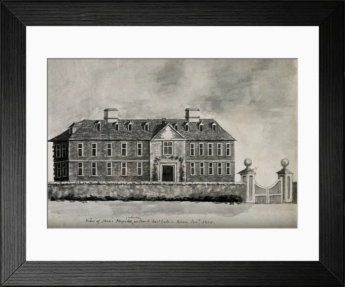 Framed Print : Stone's Hospital, Oxford: panoramic view, 1805. Creator: Unknown. Stone's Hospital, Oxford: panoramic view, 1805. Creator: Unknown Framed Print : Stone's Hospital, Oxford: panoramic view, 1805. Creator: Unknown. Stone's Hospital, Oxford: panoramic view, 1805. Creator: Unknown