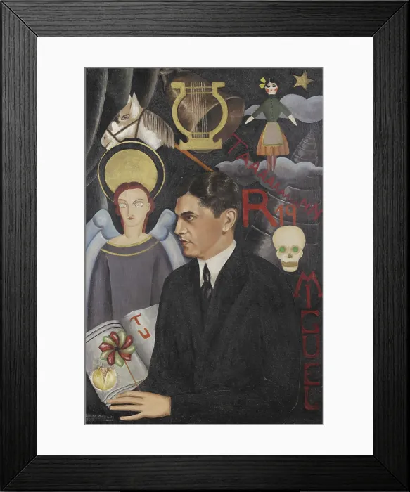 Framed Print : Portrait of the poet Miguel N. Lira (1905-1961), 1927. Creator: Kahlo, Frida (1907-1954) Framed Print : Portrait of the poet Miguel N. Lira (1905-1961), 1927. Creator: Kahlo, Frida (1907-1954)
