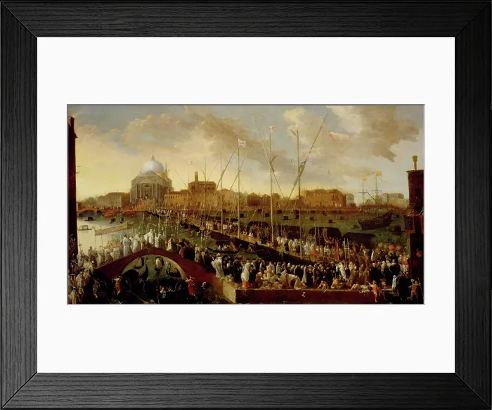 Framed Print : La processione del Redentore (The procession of the Redeemer), 1648-1650. Creator: Heintz, Joseph, the Younger (ca 1600-after 1674) Framed Print : La processione del Redentore (The procession of the Redeemer), 1648-1650. Creator: Heintz, Joseph, the Younger (ca 1600-after 1674)