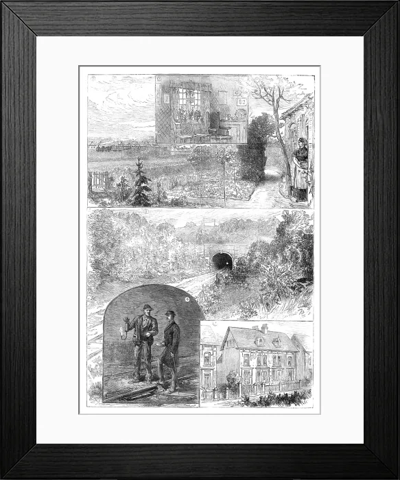 Framed Print : The Brighton Railway Tragedy, 1881. Creator: Unknown Framed Print : The Brighton Railway Tragedy, 1881. Creator: Unknown