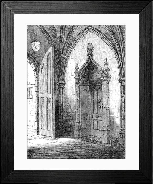 Framed Print : Entrance to Dean Stanley's residence, the Deanery, Westminster, 1881. Creator: Unknown. Entrance to Dean Stanley's residence, the Deanery, Westminster, 1881. Creator: Unknown Framed Print : Entrance to Dean Stanley's residence, the Deanery, Westminster, 1881. Creator: Unknown. Entrance to Dean Stanley's residence, the Deanery, Westminster, 1881. Creator: Unknown