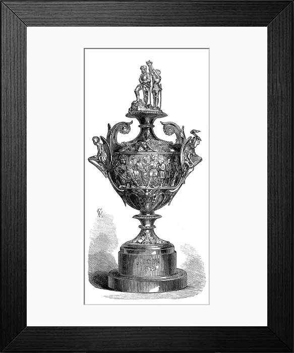 Framed Print : Ascot Race Plate: the Ascot Cup, 1874. Creator: Unknown Framed Print : Ascot Race Plate: the Ascot Cup, 1874. Creator: Unknown