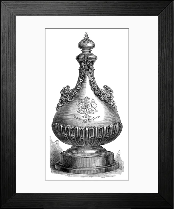 Framed Print : Ascot Race Plate: the Queen's Gold Vase, 1874. Creator: Unknown. Ascot Race Plate: the Queen's Gold Vase, 1874. Creator: Unknown Framed Print : Ascot Race Plate: the Queen's Gold Vase, 1874. Creator: Unknown. Ascot Race Plate: the Queen's Gold Vase, 1874. Creator: Unknown