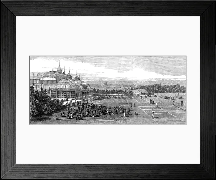 Framed Print : The Devonshire Park Lawn Tennis Ground, Eastbourne, 1881. Creator: Unknown Framed Print : The Devonshire Park Lawn Tennis Ground, Eastbourne, 1881. Creator: Unknown