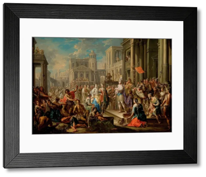 Framed Print : The Continence of Scipio Africanus, First half of the 18th century. Creator: Platzer, Johann Georg (1704-1761) Framed Print : The Continence of Scipio Africanus, First half of the 18th century. Creator: Platzer, Johann Georg (1704-1761)