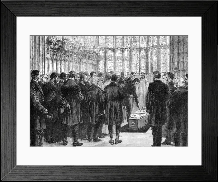 Framed Print : Funeral of Dean Stanley in Henry VII.'s Chapel, Westminster Abbey, 1881. Creator: Unknown. Funeral of Dean Stanley in Henry VII.'s Chapel, Westminster Abbey, 1881. Creator: Unknown Framed Print : Funeral of Dean Stanley in Henry VII.'s Chapel, Westminster Abbey, 1881. Creator: Unknown. Funeral of Dean Stanley in Henry VII.'s Chapel, Westminster Abbey, 1881. Creator: Unknown