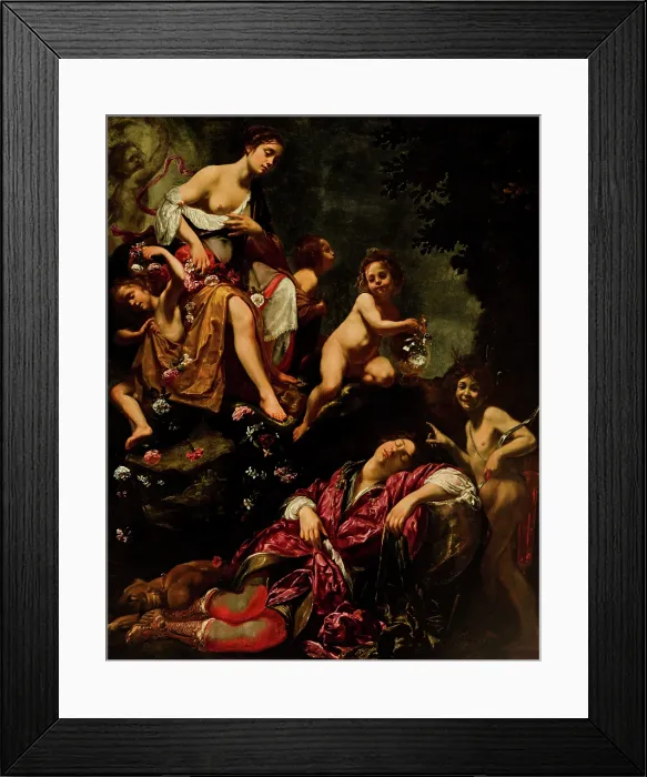Framed Print : Cephalus and Aurora, 1625. Creator: Furini, Francesco (1603-1643) Framed Print : Cephalus and Aurora, 1625. Creator: Furini, Francesco (1603-1643)