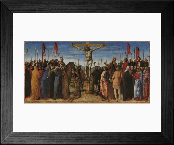 Framed Print : The Crucifixion, 1450. Creator: Bellini, Jacopo (c. 1400-c. 1470) Framed Print : The Crucifixion, 1450. Creator: Bellini, Jacopo (c. 1400-c. 1470)