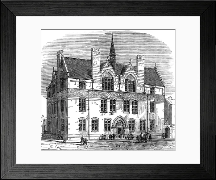 Framed Print : New Schools, Harper-Street, New Kent-Road, 1874. Creator: Unknown Framed Print : New Schools, Harper-Street, New Kent-Road, 1874. Creator: Unknown