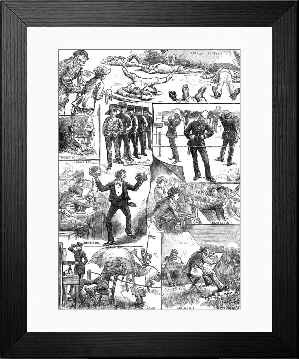 Framed Print : Wimbledon workers, 1881. Creator: Joseph Swain Framed Print : Wimbledon workers, 1881. Creator: Joseph Swain