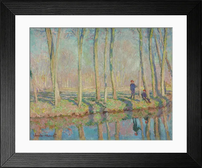 Framed Print : Jean-Pierre Hoschede and Michel Monet on the Bank of the Epte, c1887-1890. Creator: Monet, Claude (1840-1926) Framed Print : Jean-Pierre Hoschede and Michel Monet on the Bank of the Epte, c1887-1890. Creator: Monet, Claude (1840-1926)