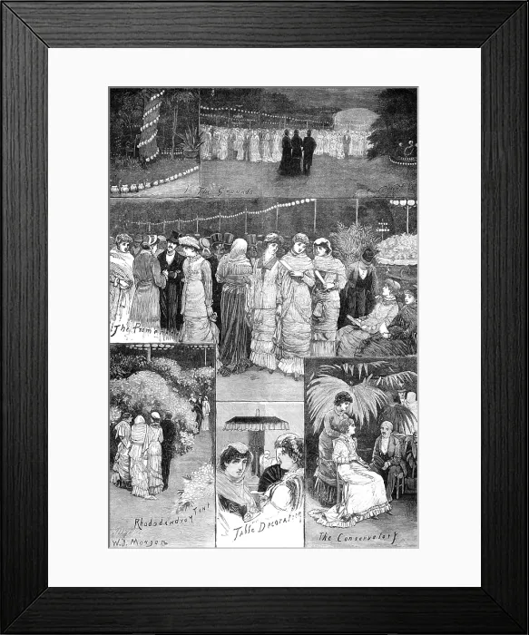 Framed Print : Night Fete at the Botanic Gardens, Regent's Park, 1881. Creator: Unknown. Night Fete at the Botanic Gardens, Regent's Park, 1881. Creator: Unknown Framed Print : Night Fete at the Botanic Gardens, Regent's Park, 1881. Creator: Unknown. Night Fete at the Botanic Gardens, Regent's Park, 1881. Creator: Unknown