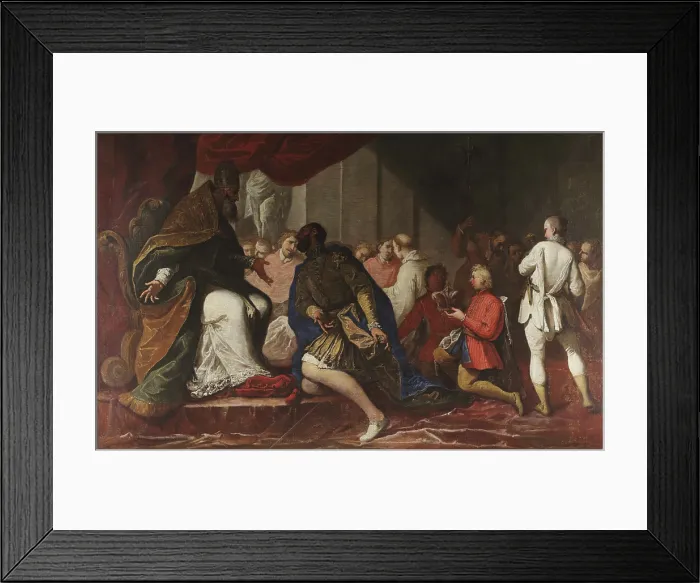 Framed Print : Paul III appoints his son Pier Luigi Duke of Parma and Piacenza, 1687. Creator: Ricci, Sebastiano (1659-1734) Framed Print : Paul III appoints his son Pier Luigi Duke of Parma and Piacenza, 1687. Creator: Ricci, Sebastiano (1659-1734)