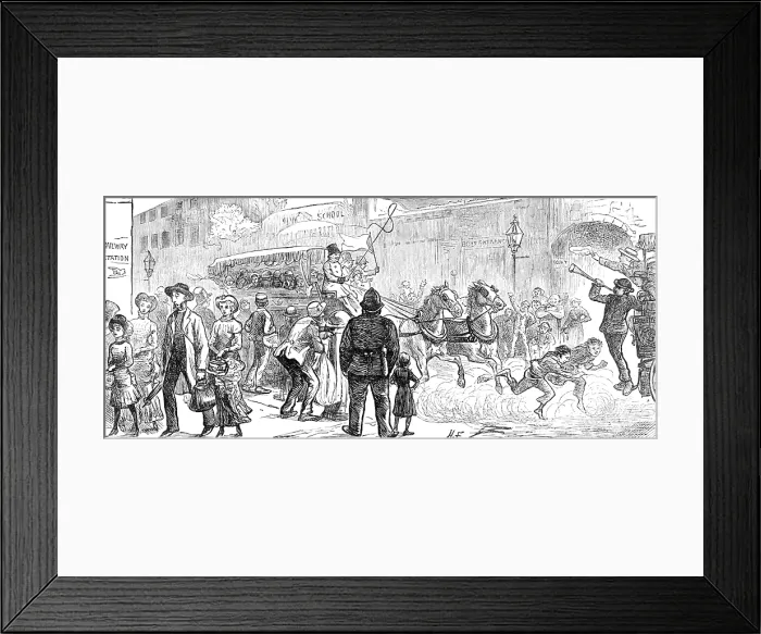 Framed Print : Children's Day in the Country: The Start, 1881. Creator: Unknown. Children's Day in the Country: The Start, 1881. Creator: Unknown Framed Print : Children's Day in the Country: The Start, 1881. Creator: Unknown. Children's Day in the Country: The Start, 1881. Creator: Unknown