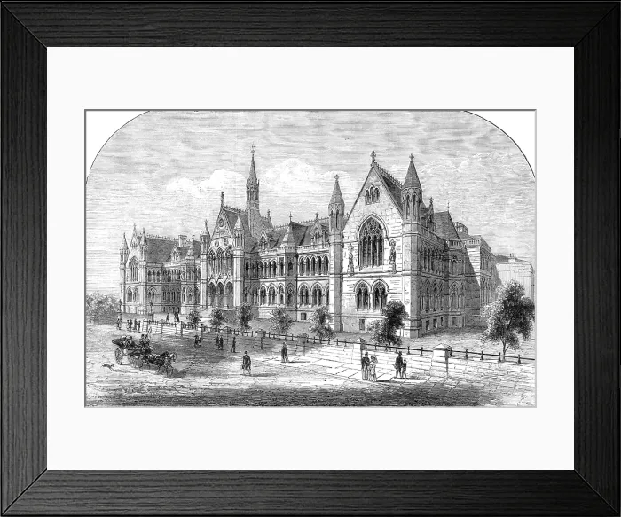 Framed Print : The new University College, Nottingham, 1881. Creator: Unknown Framed Print : The new University College, Nottingham, 1881. Creator: Unknown