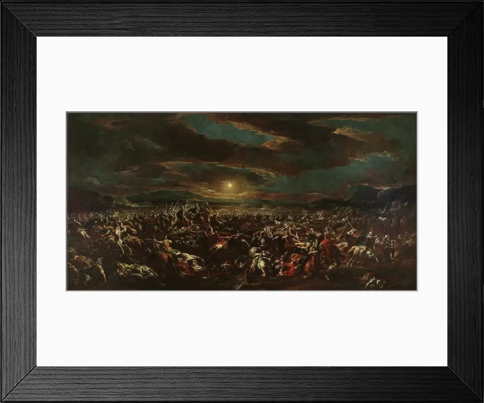 Framed Print : Joshua Commanding the Sun to Stand Still, 1721-1727. Creator: Spolverini (Mercanti), Ilario Giacinto (1657-1734) Framed Print : Joshua Commanding the Sun to Stand Still, 1721-1727. Creator: Spolverini (Mercanti), Ilario Giacinto (1657-1734)
