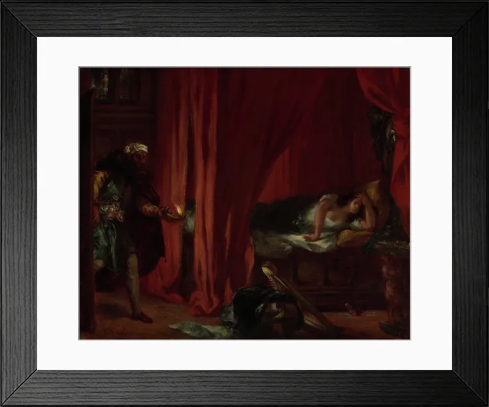 Framed Print : Othello and Desdemona, c1848. Creator: Delacroix, Eugene (1798-1863) Framed Print : Othello and Desdemona, c1848. Creator: Delacroix, Eugene (1798-1863)